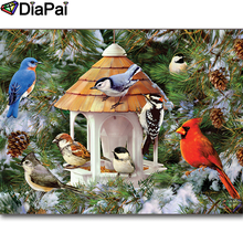 DIAPAI 5D DIY Diamond Painting 100% Full Square/Round Drill "Animal bird house" Diamond Embroidery Cross Stitch 3D Decor A22223 2024 - buy cheap