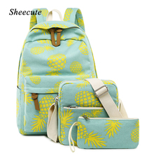 High Capacity Women Backpack Children School Bags Travel Backpack for Teenage Girls School Bags Fruit Print Casual Kids Bags 2024 - buy cheap