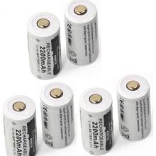 6pcs 3.7v 2200mAh CR123A rechargeable lithium battery 16340 battery 2024 - buy cheap