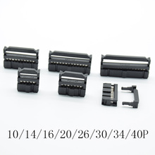 10 conjuntos de soquetes idc 10 tamanhos da moda/26p/30p/34p/40p tomada 2x5 pinos fileira dupla passo 2.54mm conector idc 10 pinos 2024 - compre barato
