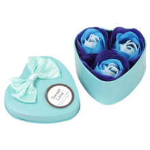 1 металлическая коробка, 3 шт., ароматическое мыло для ванны с сердечками, лепестками цветов роз, свадебное украшение, подарок, цветочное мыло для душа, для купания 2024 - купить недорого