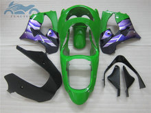 Piezas de motocicleta personalizadas para 1998 1999 KAWASAKI Ninja ZX 9R, kits de carenado completo ABS, kit de carenados deportivos 98 99 ZX9R verde púrpura 2024 - compra barato