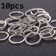 10PCS Polished  Key Holder Split Ring  DIY Keyrings Key Chain Hoop Loop Stainless Steel 2024 - buy cheap