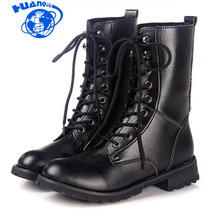 Huanqiu botas femininas de renda e cano curto, nova moda para mulheres, primavera e outono, zll276 2024 - compre barato