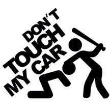 HotMeiNi "Don't Touch My Car!" Funny Vinyl Decal For Car Window Truck Bumper Door Motorcycle Humour Sticker 2024 - buy cheap