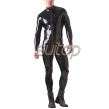 wholesale Men's Rubber catsuit latex catsuit with Front Through Zip 2024 - buy cheap