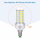 E27 GU10 CONDUZIU a Lâmpada Lâmpada de Milho 220V E14 B22 3W 5W 7 G9 Bombillas Lâmpada LED W 9W 12W 15W DIODO EMISSOR de Luz 5730 SMD Vela Do Candelabro Iluminação - foto 2026