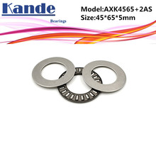 AXK4565 + 2AS  1PC Thrust Needle Roller Bearing With Two AS4565 Washers 45*65*5 mm  Plane Thrust Needle Roller Bearing 2024 - buy cheap