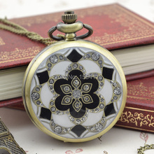 Hot Sale  New Arrival Retro Palace Crystal Flower   Pocket Watch Top Quality Pocket Watchss 4 Colours Christmas Gift  Watch 2024 - buy cheap