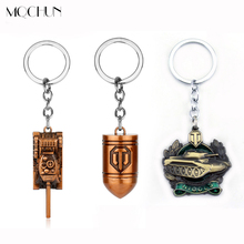 MQCHUN Popular Game WOT World Of Tanks Fashion Tank Pendant Keychain Woman Bag Charms Keyring Chain Man Souvenirs Gift Jewelry 2024 - buy cheap