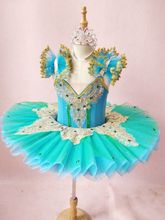 New kids Ballet Tutu Child lake blue Professional Tutu Ballet Dance Costumes Girls Ballerina Party Sleeping Beauty Petal skirt 2024 - buy cheap