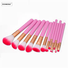 12Pcs/Set Pink Makeup Brush Set Eyeshadow Eyebrow Contour Powder Blush Brush Foundation Make Up  Brushes Brushes Cosmetic Tools 2024 - buy cheap