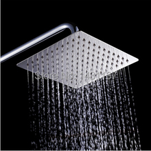 8" Stainless Steel Shower Head With Arm Wall Mounted Ultra thin Rain Shower Heads With Shower Arm free shipping 2024 - buy cheap