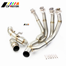 Motorcycle 51mm Middle Pipe System Slip-on Exhaust For YAMAHA YZF R6 YZF-R6 2006 2007 2008 2009 2010 2011 2012 - 2016 2017 2018 2024 - buy cheap