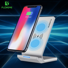 FLOVEME Wireless Charger For iPhone XS Max XR XS X 8 Plus 10W Qi Fast Wireless Charger For Xiaomi Mix 2S For Samsung S10e S10 2024 - buy cheap