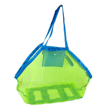 НОВАЯ Портативная сумка для пляжных игрушек, складная Сетчатая Сумка для детей, детская игрушка для пляжа, корзина для хранения, Детская сумка для плавания на открытом воздухе, водонепроницаемые сумки 2024 - купить недорого