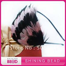 Fashion Feather Headband +Free Shipping+Fashion Design 2024 - купить недорого