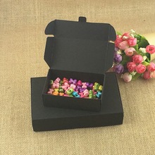 24 шт./лот черные пустые бумажные упаковочные коробки для ювелирных изделий, самодельная Подарочная коробка и коробка для конфет из крафт-бумаги, коробки для хранения для свадьбы Вечерние 2024 - купить недорого