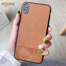 Kisscase capinha de couro, capinha traseira de couro para xiaomi redmi 7 mi8 lite mi9 9se 8se redmi note7 note5 5plus note 4x, capinha vintage 2024 - compre barato