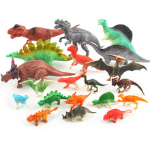 20 шт. Набор фигурок динозавров DIY моделирование животных модель мира Мягкие пластиковые динозавры украшения подарки игрушки для детей мальчиков 2024 - купить недорого