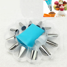 14Pcs Icing Piping Cream Pastry Bag Nozzle Set DIY Cake Decorating Set Stainless Steel Nozzle Set With Collecting Storage 2024 - buy cheap