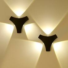 Luzes de parede triângulo para engenharia, iluminação led, moderna, criativa, para hotel, área externa, sala de estar, corredor 2024 - compre barato