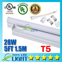 X100 CE RoHS UL integrado 5FT 28 W T5 tubo de luz LED 2800lm 85-265 V llevó la iluminación fluorescente tubos de lámpara luces garantía 3 años 2024 - compra barato