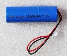 free ship 2pcs/lot 3.7v 2600mah 18650 li-ion rechargeable battery pack lithium ion battery 2024 - buy cheap