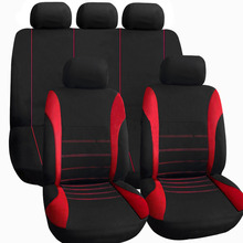 Hot Sale Polyester Fabric Universal Car Seat Cover Fit Most Cars with Tire Track Detail Car Styling Car Seat Protector 2016 2024 - buy cheap