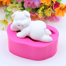 Creative 3D Silicone Mold Pastry Biscuits Mould Cute Pig Shape Handmade Fondant Soap Cookies Molds Baking Tools New Arrival 2024 - buy cheap