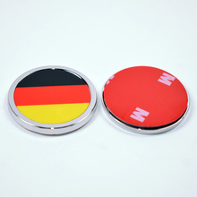 2Pcs/lot Auto Germany German Flag Car Fender Tail Trunk Emblem Badge Sticker For Volkswagen Golf Jetta Car-styling Universal 2024 - buy cheap