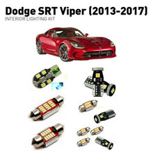 Светодиодные интерьерные лампы для Dodge srt viper 2013-2017 9 шт. светодиодные лампы для автомобилей комплект освещения автомобильные лампы Canbus 2024 - купить недорого