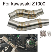 Adaptador para motocicleta, silenciador de escape delantero, tubo de conexión, punta de tubo, accesorios de motocicleta, deslizamiento, para kawasaki Z1000, años 2010 a 18 2024 - compra barato