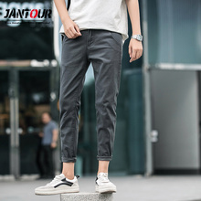 Spring summer cotton Ankle-Length Pants me New Casual Pants Mens Slim Fit Chinos Fashion Trousers Male Brand Clothing 27 2024 - buy cheap