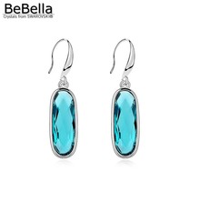 BeBella-pendientes colgantes de cristal para mujer, aretes imprescindibles hechos con cristales originales de Swarovski, regalo para mujer 2024 - compra barato