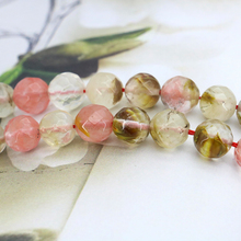 Faceted 10mm Pink multicolor watermelon tourmaline 15" loose beads wholesale suitable women making jewelry 2024 - buy cheap