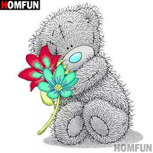 Homfun Full Square/Round Drill 5D DIY Diamond Painting "Cartoon bear" 3D Embroidery Cross Stitch Home Decor Gift A12860 2024 - buy cheap