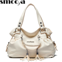 SMOOZA Women High Quality Handbags Female PU Leather Shoulder Bags Ladies Portable Office Totes Bag Ladies Hobos Messenger Bag 2024 - buy cheap