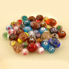 Hot Selling Drop Shipping 30pcs Lampwork Glass Loose Beads for Jewelry Making & DIY Craft Mixed Different Shape & Size & Styles 2024 - buy cheap