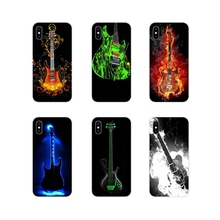 Accessories Phone Case For LG G3 G4 Mini G5 G6 G7 Q6 Q7 Q8 Q9 V10 V20 V30 X Power 2 3 K10 K4 K8 2017 Glowing Neon Guitar Outline 2024 - buy cheap