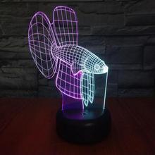 Carp 3d Visual Nightlight Creative Colorful Touch Charging Led Stereo Desk Lamp Gift Atmosphere Table Lamps For Living Room 2024 - buy cheap