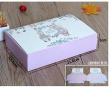 10 шт милый кролик подарок Свадебная коробка День рождения Сувениры Коробка для конфет печенья Крафт-бумага упаковочная коробка картон 2023 - купить недорого