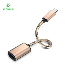 FLOVEME Type C OTG Adapter Charger Male USB Cable To Durable Female USB Adapter For Samsung S8 Xiaomi Nexus 5X 6P USB 2.0 Cable 2024 - buy cheap