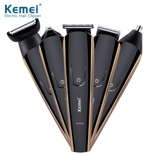 Kemei 100-240V 5 in 1 Electric Shaver Hair Trimmer Titanium Clipper Beard Razor Men Styling Tools Shaving Machine for Barber 2024 - buy cheap