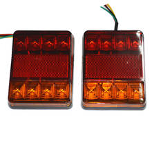 Waterproof 8 LED Tail Light Rear Lamps Trailer 12V Rear Parts for Trailer Truck Free Shipping 2024 - buy cheap