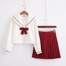 Jk-uniforme de manga larga para otoño, uniforme de escuela secundaria, estudiantes coreanos japoneses, Falda plisada de traje escolar universitario 2024 - compra barato
