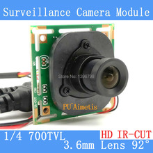 Color HD CMOS 700TVL CCTV Camera Module 3.6mm Lens + PAL or NTSC Optional surveillance cameras IR-CUT dual-filter switch 2024 - buy cheap