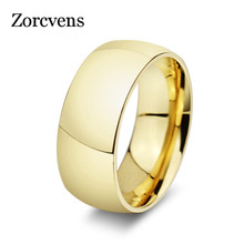 Zorctens anéis de casamento e noivado dourados, joias femininas e masculinas 2024 - compre barato