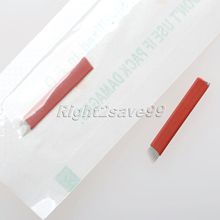 10pcs 12pins Tattoo Needles Red Permanent Makeup Blade 12 pin Manual Eyebrow Tattoo Pen Blades Manual 3D Individual Package 2024 - buy cheap