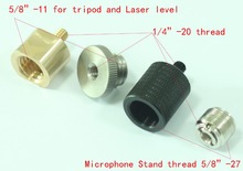 Cuatro adaptadores diferentes de 5/8 a 1/4 pulgadas para trípode, instrumento de nivel láser, soporte de micrófono (paquete de 4) 2024 - compra barato